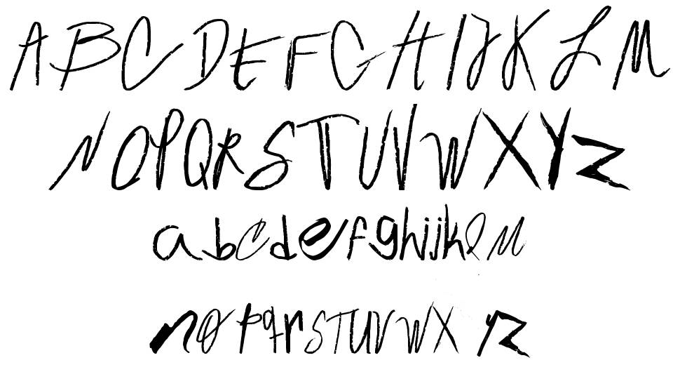 Crative Chalk フォント 標本