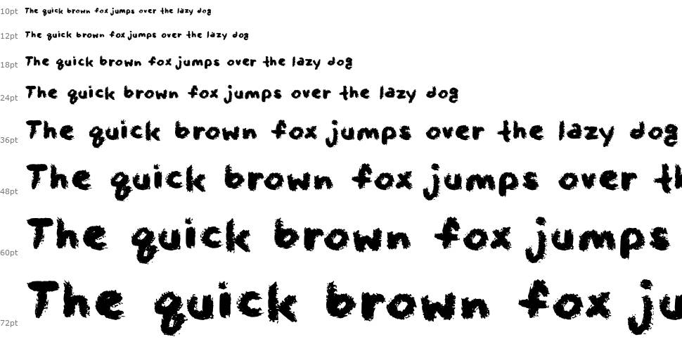 Crayon And The Wolf font Waterfall