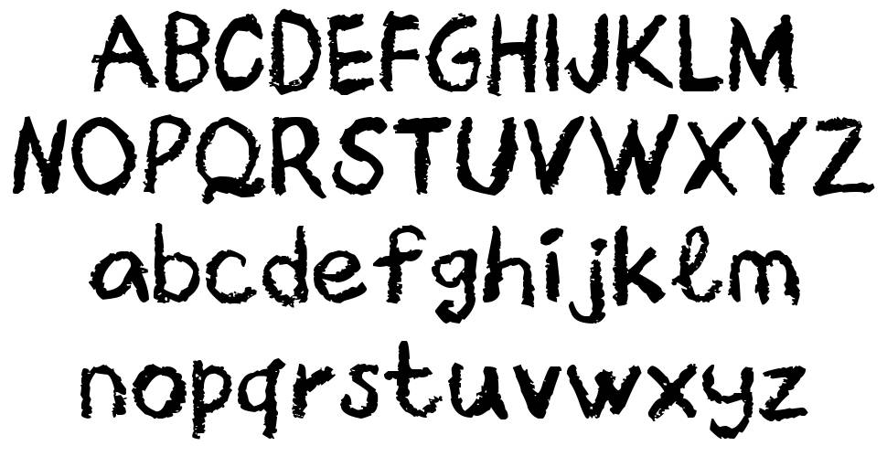Crayon Libre 字形 标本