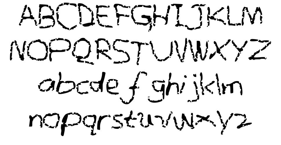 Crayon Sketches フォント 標本