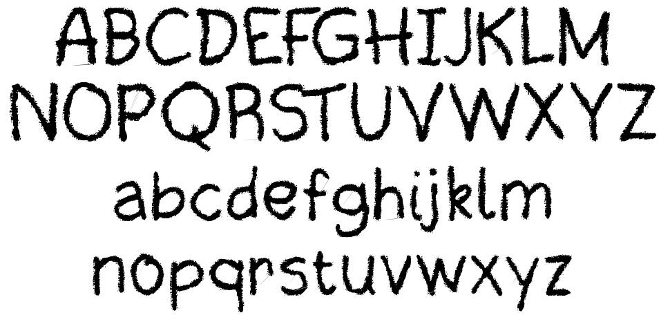 Crayonara フォント 標本
