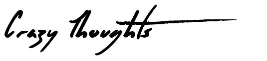 Crazy Thoughts font