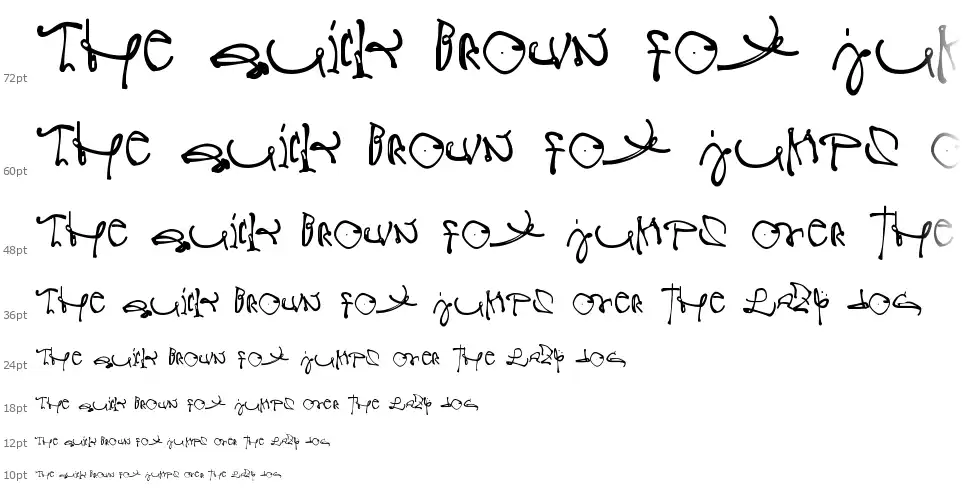 Crazy Writtenfont waterfall