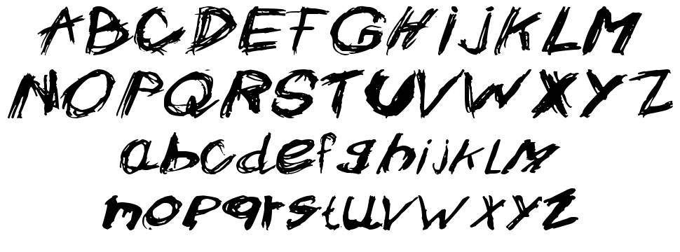 Crazysk8 font specimens
