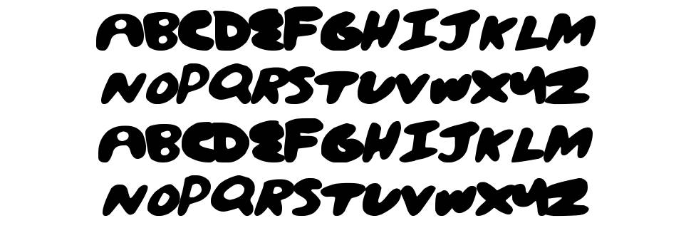 CreamPuff font specimens