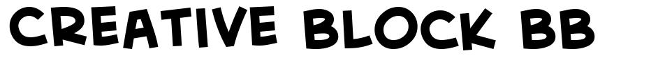 Creative Block BB шрифт