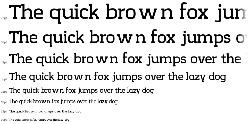CreativZoo Serif font waterfall