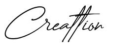 Creattion шрифт