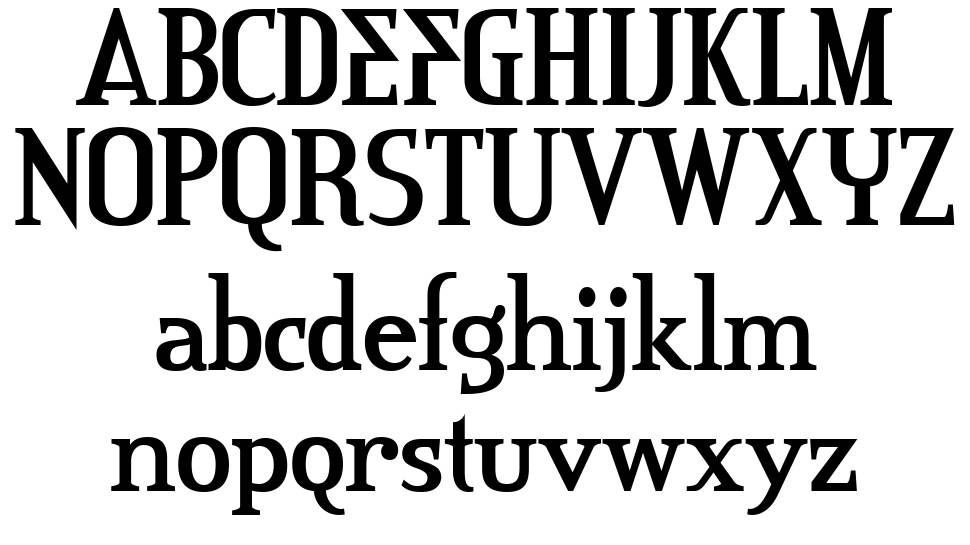 Credit River font specimens
