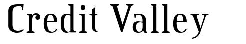 Credit Valley font