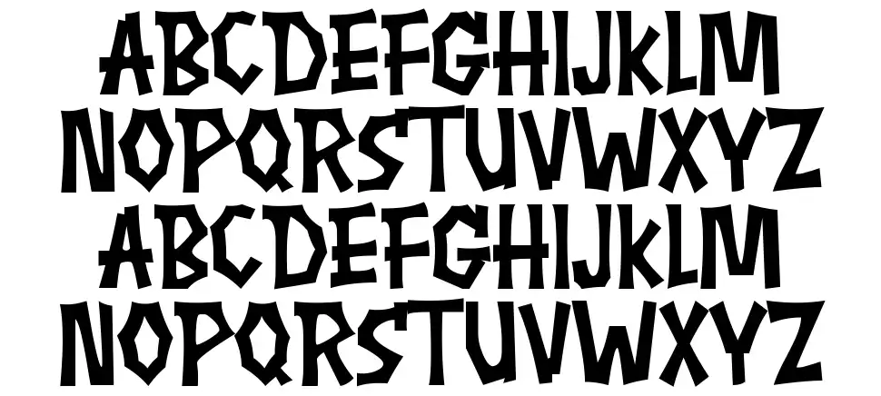 Creepy Storyfont specimens