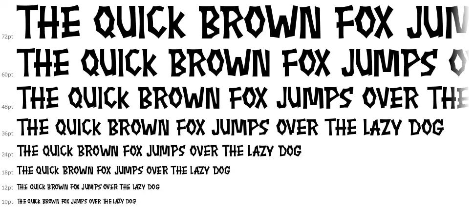 Creepy Storyfont waterfall