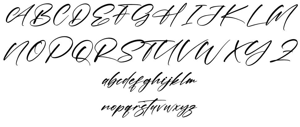 Crehme Honstlan フォント 標本