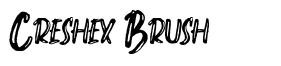 Creshex Brush 字形