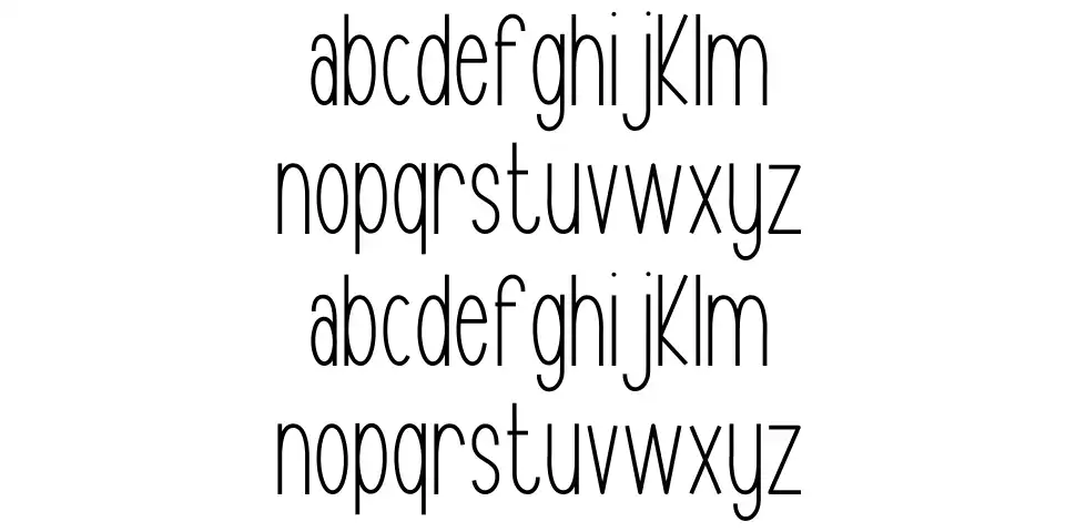 Cristal font Örnekler