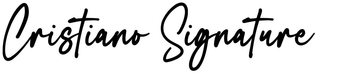 Cristiano Signature フォント