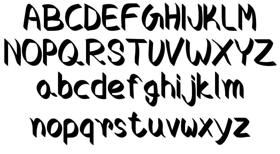 Crocus font Örnekler