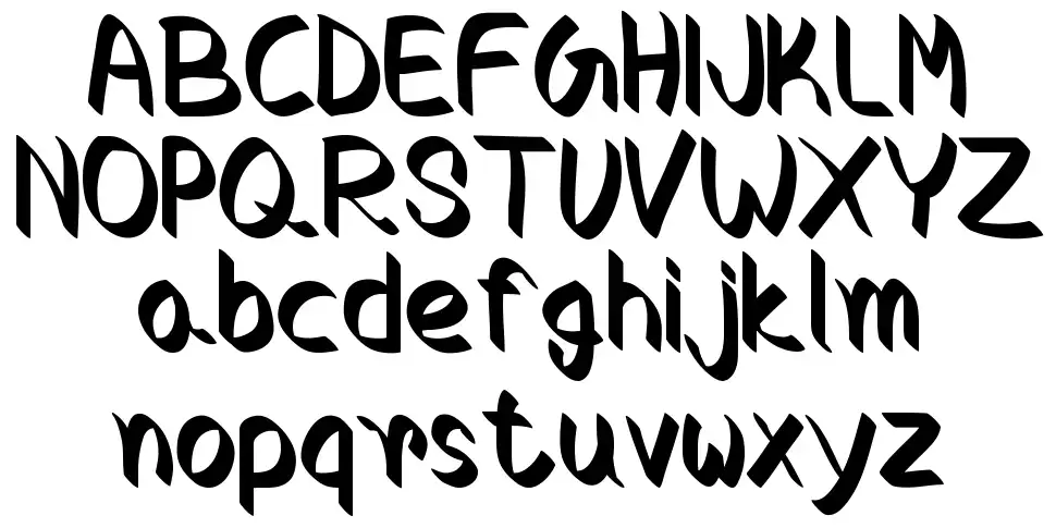 Crocus font Örnekler