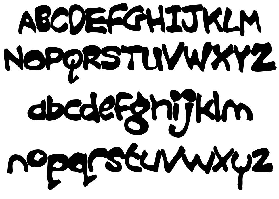 Croobie font Örnekler