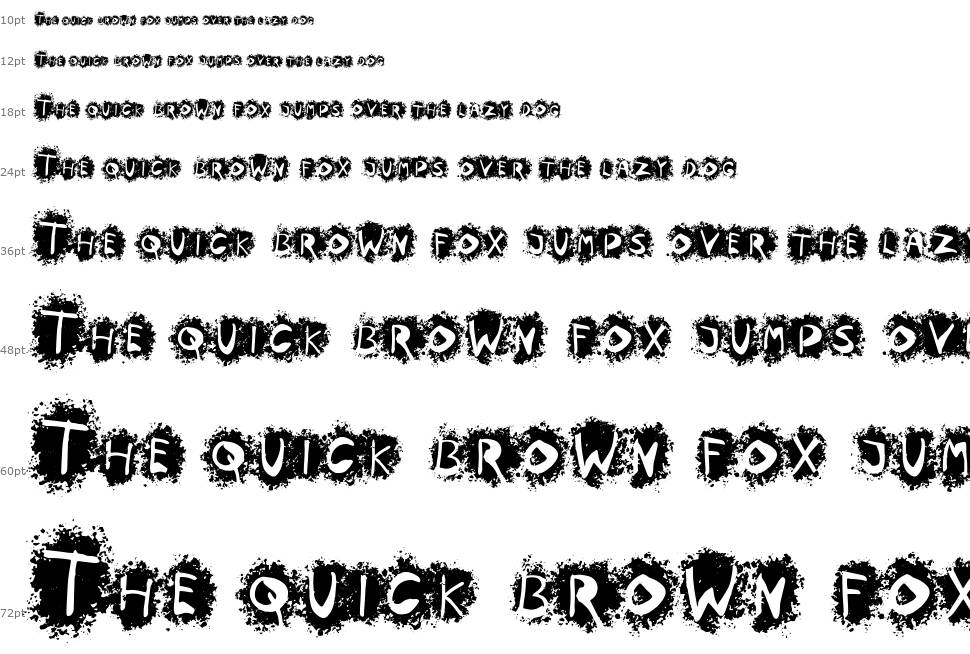 Crooth font Şelale