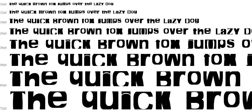 Cropfont Expanded font Waterfall