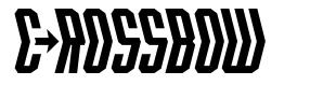 Crossbow font