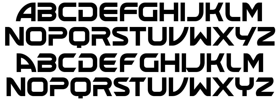 Crossover font specimens
