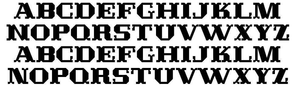 Crosterian 字形 标本