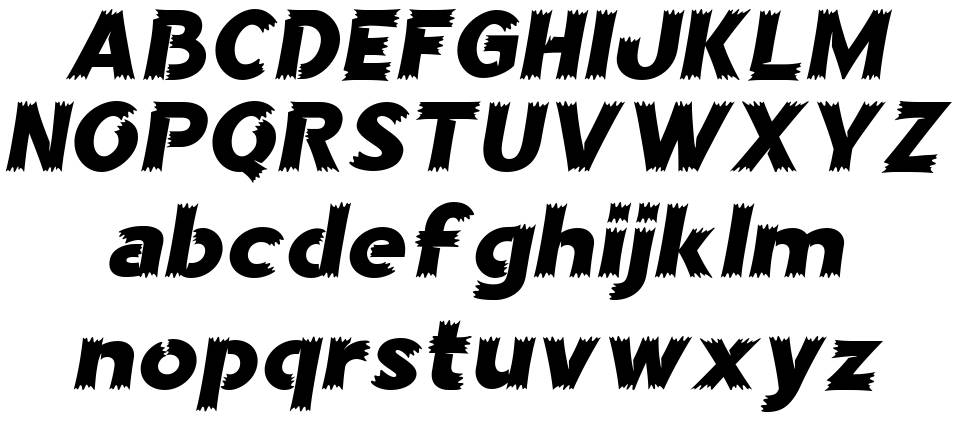Crotah font Örnekler