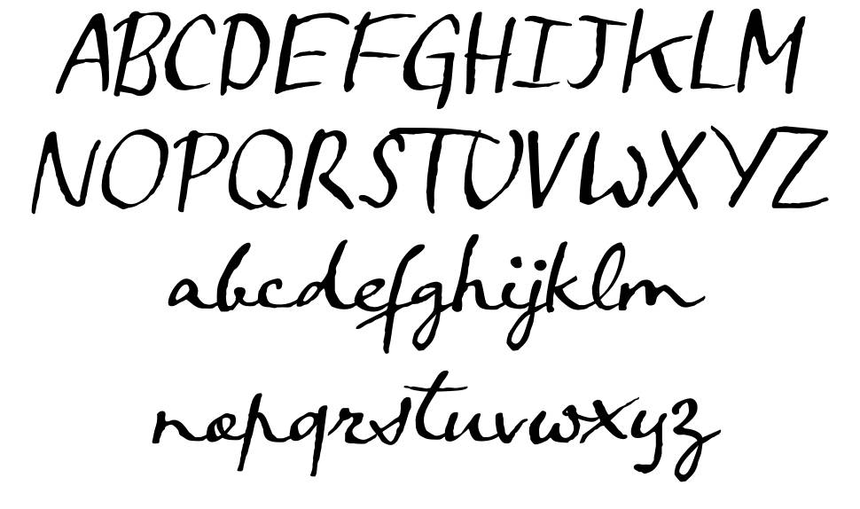 Crowfeather Script font Örnekler
