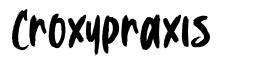 Croxypraxis font
