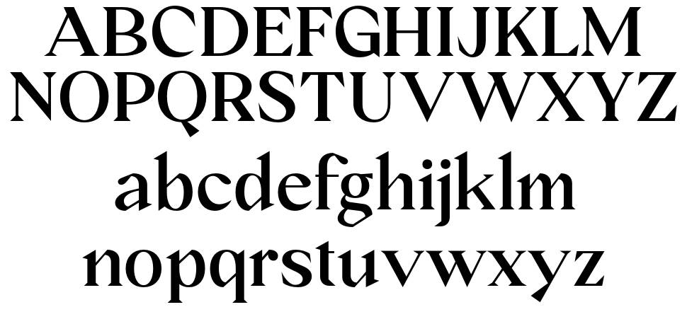 Crucial font specimens