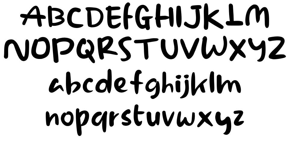 Crufty Craf font Örnekler