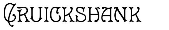 Cruickshank 字形