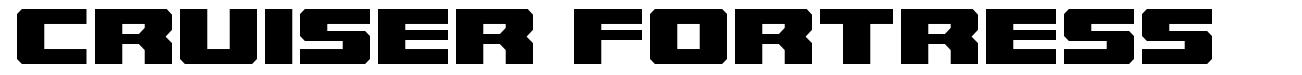 Cruiser Fortress шрифт