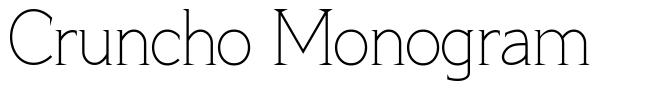 Cruncho Monogram font