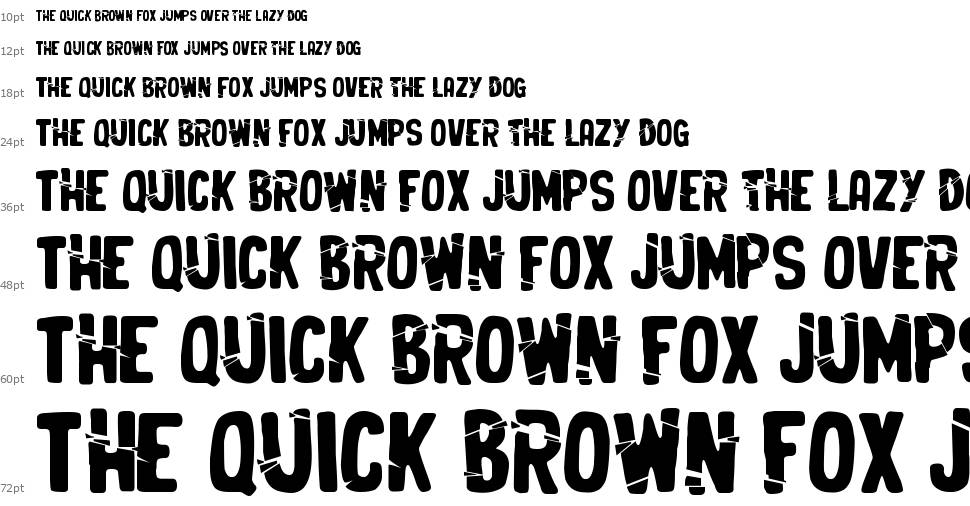 Crunchy Time font Waterfall