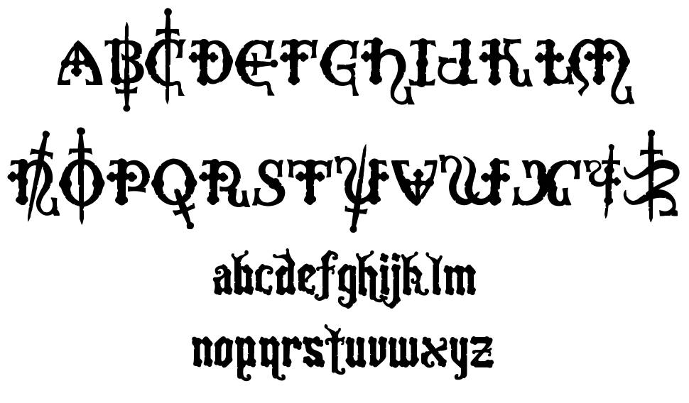 Crusades 字形 标本