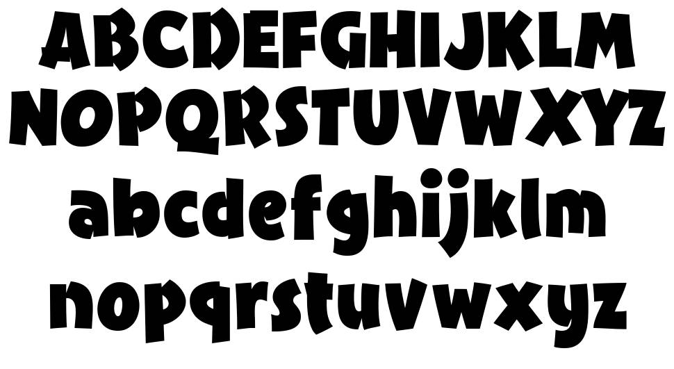 Crushy Black font Örnekler