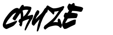 Cruze font