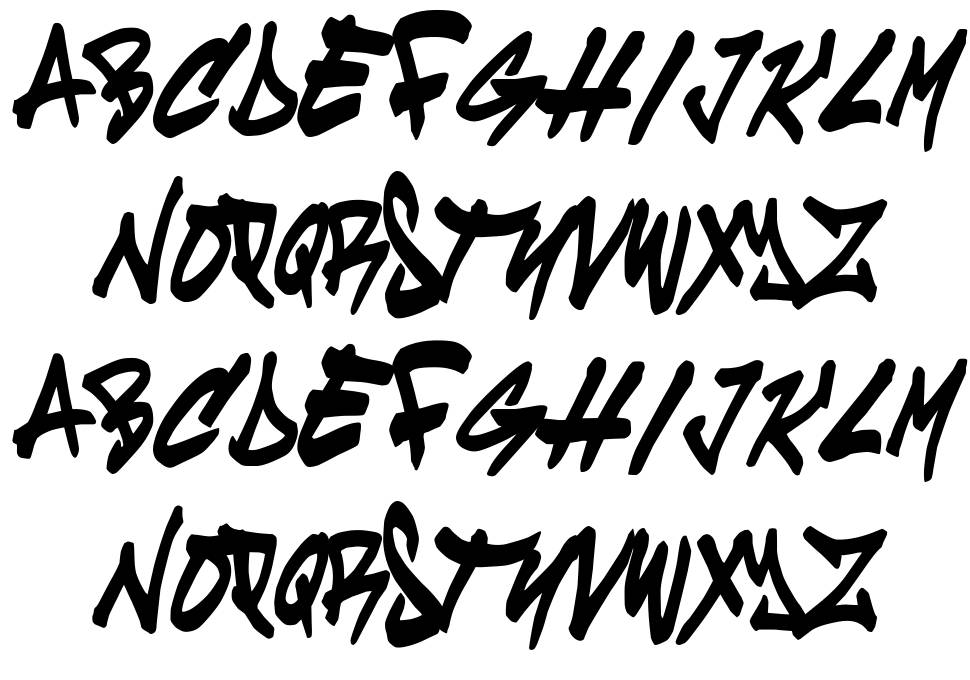 Cruze font specimens