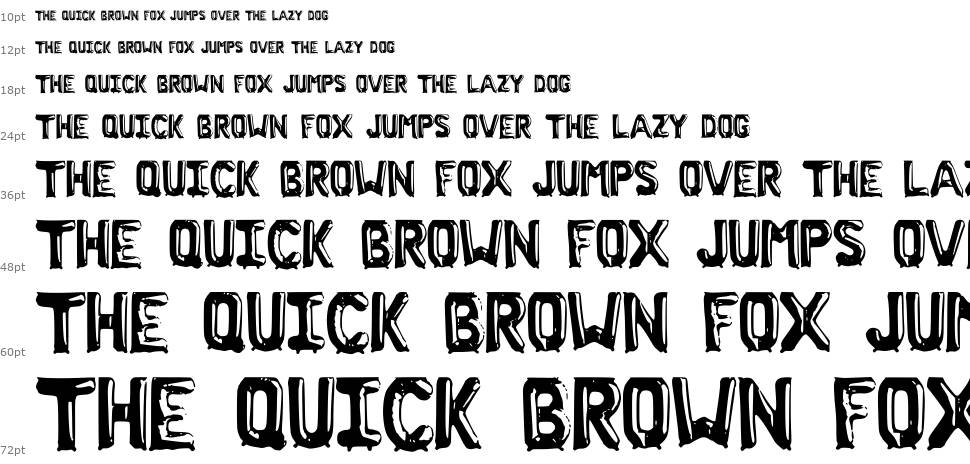 Cry Baby font Waterfall