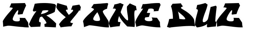Cry One Duc font