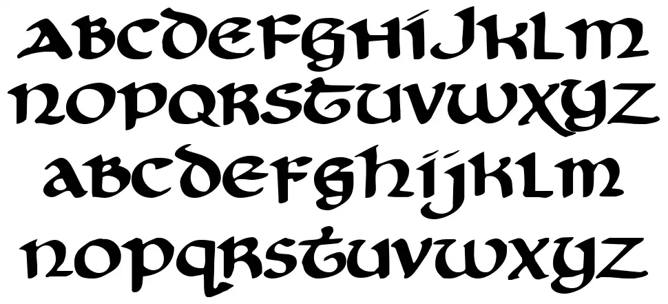 Cry Uncial fonte Espécimes