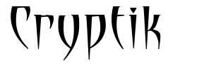 Cryptik font