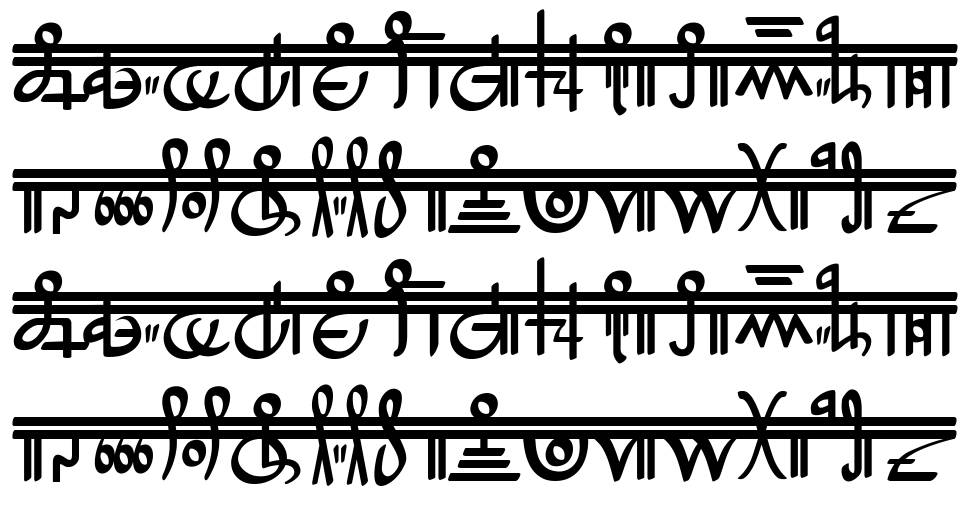 Crystal Bearers Script フォント 標本