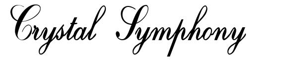 Crystal Symphony шрифт