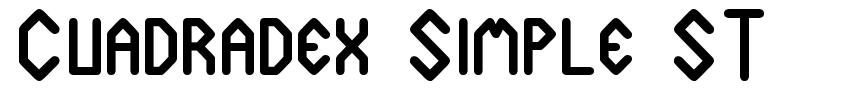 Cuadradex Simple ST шрифт