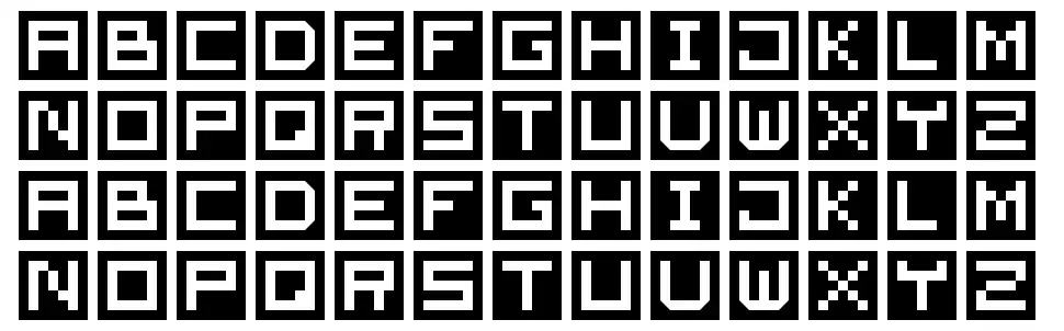 Cube Font font specimens