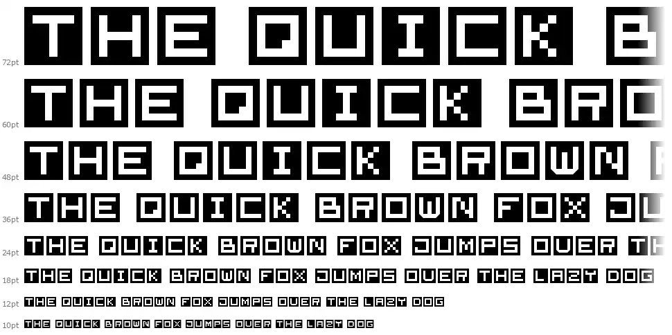 Cube Fontfont waterfall